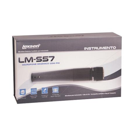 Microfone C/Fio Cardioide 3m C/Cachimbo C/Bag Lm-s57-LEXSEN Menor preço em Microfone C/Fio Cardioide 3m C/Cachimbo C/Bag Lm-s57-LEXSEN