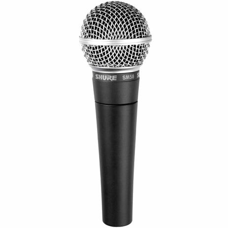 Microfone c/ Fio de Mão Dinâmico - SM 58 LC Shure Menor preço em Microfone c/ Fio de Mão Dinâmico - SM 58 LC Shure
