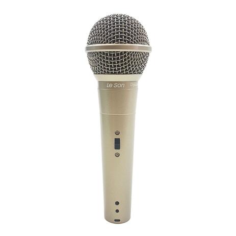 Microfone com fio profissional ls58 champanhe, acompanha cabo de 5 metros - Leson é boa?
