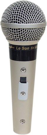 Microfone com fio profissional sm58 p4 a/b champanhe acompanha cabo de 5 metros - Leson Menor preço em Microfone com fio profissional sm58 p4 a/b champanhe acompanha cabo de 5 metros - Leson
