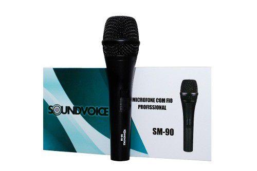 Microfone Com Fio Sm 90 Soundvoice Menor preço em Microfone Com Fio Sm 90 Soundvoice