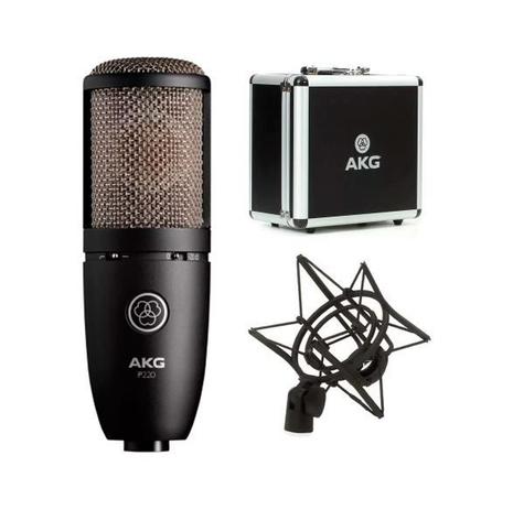 Microfone Condensador Akg P220 Perception - Preto Menor preço em Microfone Condensador Akg P220 Perception - Preto