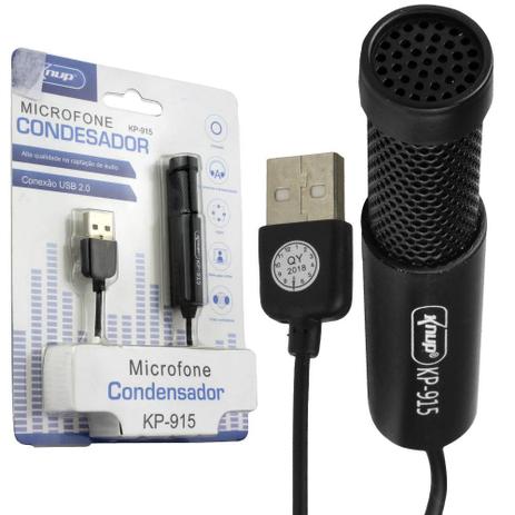 Microfone Condensador Para Gravação No Pc Mesa Knup Kp-915 é boa?
