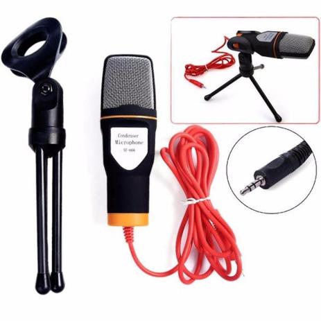Microfone Condensador Profissional - MTG-020 - Tomate Menor preço em Microfone Condensador Profissional - MTG-020 - Tomate