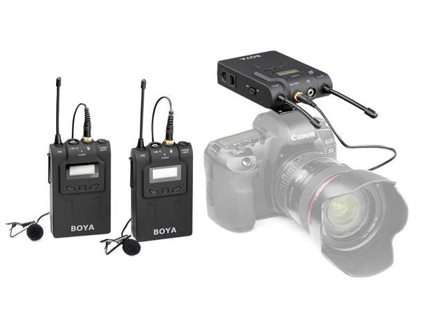 Microfone de Lapela Duplo Sem Fio Boya BY-WM8 Pro-K2 - 2 Transmissores Menor preço em Microfone de Lapela Duplo Sem Fio Boya BY-WM8 Pro-K2 - 2 Transmissores