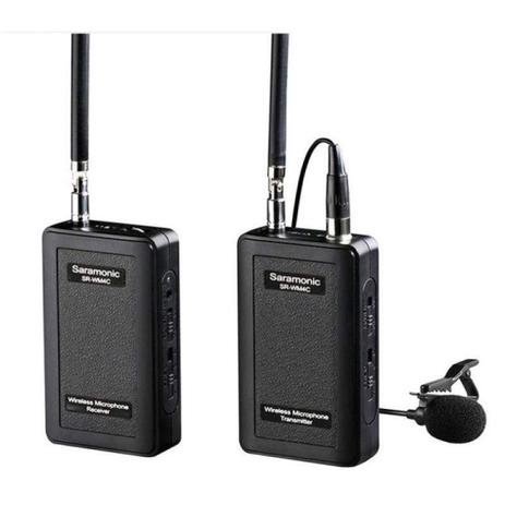 Microfone de Lapela Sem Fio Omnidirecional Saramonic SR-WM4C 4 Canais VHF Menor preço em Microfone de Lapela Sem Fio Omnidirecional Saramonic SR-WM4C 4 Canais VHF