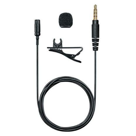 Microfone de Lapela Shure MVL para smartphones Condensador Omnidirecional Menor preço em Microfone de Lapela Shure MVL para smartphones Condensador Omnidirecional