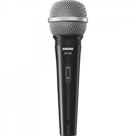 Microfone de Mao Multifuncional com Fio SV100 Preto Shure Menor preço em Microfone de Mao Multifuncional com Fio SV100 Preto Shure