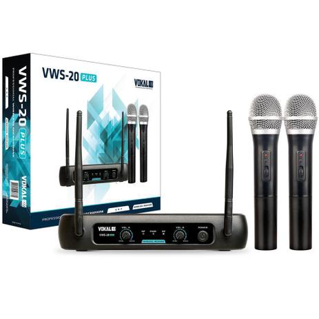 Microfone de Mão Sem Fio Duplo Vokal VWS20 Plus é boa?