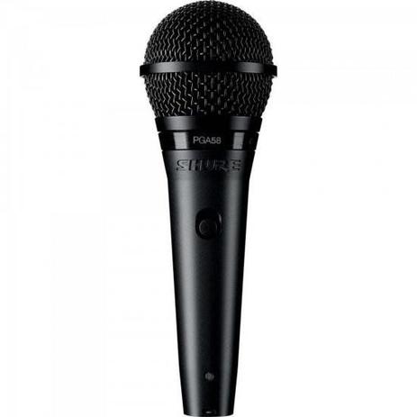 Microfone de Mão UHF PGA58-LC Prata SHURE Menor preço em Microfone de Mão UHF PGA58-LC Prata SHURE