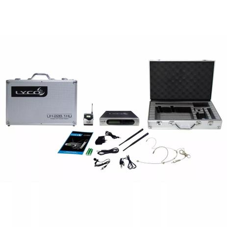 Microfone Digital Uhf S/fio Headset,lapela E Transmissor Lyco Uh228.1hli Menor preço em Microfone Digital Uhf S/fio Headset,lapela E Transmissor Lyco Uh228.1hli