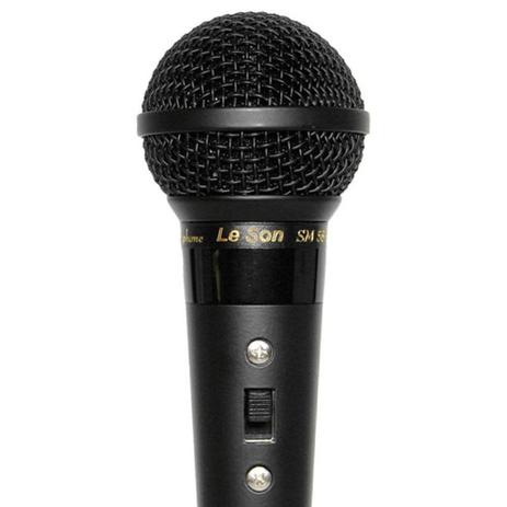 Microfone Dinâmica Profissional Leson Sm58 B Com Fio 5mts - Le son Menor preço em Microfone Dinâmica Profissional Leson Sm58 B Com Fio 5mts - Le son