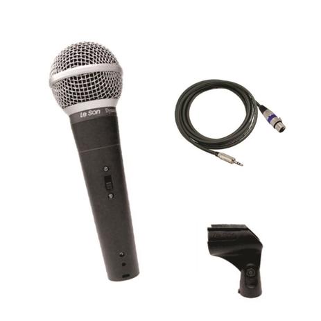 Menor preço em Microfone Dinâmico de mão para DSLR Leson LS58