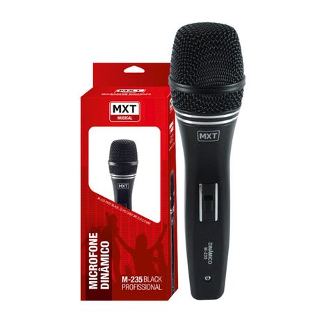 Microfone Dinâmico Mxt M-235 Profissional Menor preço em Microfone Dinâmico Mxt M-235 Profissional