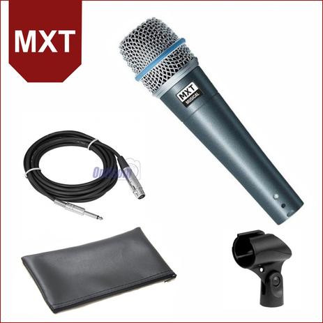 Microfone Dinâmico MXT PRO de mão BTM-57A Menor preço em Microfone Dinâmico MXT PRO de mão BTM-57A