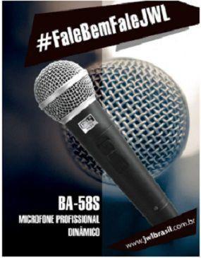 Microfone dinâmico profissional com chave ba-58s jwl Menor preço em Microfone dinâmico profissional com chave ba-58s jwl