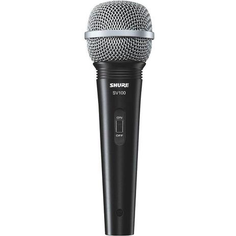 Microfone Dinâmico Shure SV100 Cardioide com Fio Menor preço em Microfone Dinâmico Shure SV100 Cardioide com Fio