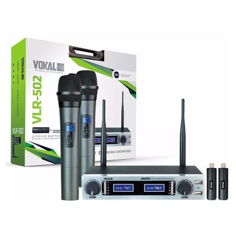 Microfone Dinamico Vokal Vlr502 Duplo Sem Fio é boa?