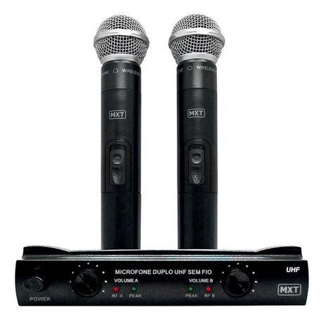 Microfone Duplo de mão sem fio MXT UHF 302 com maleta é ruim? Microfone Duplo de mão sem fio MXT UHF 302 com maleta é boa?