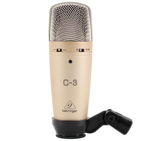 Microfone Estudio Condensador de Diafragma Duplo C-3 - BEHRINGER Menor preço em Microfone Estudio Condensador de Diafragma Duplo C-3 - BEHRINGER