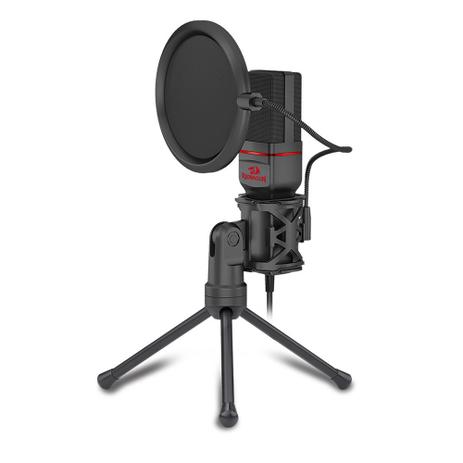 Microfone Gamer Profissional Redragon Seyfert Conector Padrão P2 Com Tripé e Pop Filter - GM100 Menor preço em Microfone Gamer Profissional Redragon Seyfert Conector Padrão P2 Com Tripé e Pop Filter - GM100