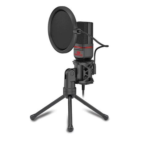 Microfone Gamer Streamer Redragon Seyfert Com Tripé Black - GM100 Menor preço em Microfone Gamer Streamer Redragon Seyfert Com Tripé Black - GM100
