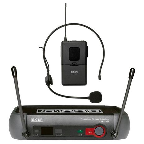 Microfone headset sem fio UHF CSR 888 Obrigatórias Menor preço em Microfone headset sem fio UHF CSR 888 Obrigatórias