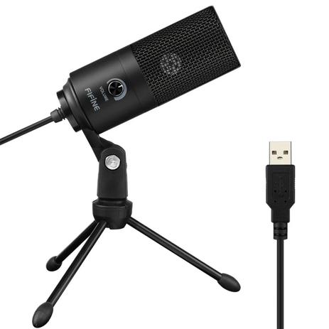 Microfone K669b Condensador Fifine K669 Usb Preto Black Menor preço em Microfone K669b Condensador Fifine K669 Usb Preto Black