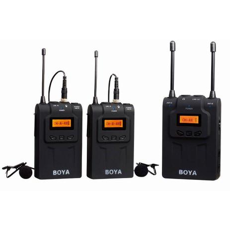 Microfone Lapela Duplo Sem Fio Omnidirecional Boya By-wm8 100 Metros - Qualityimport Menor preço em Microfone Lapela Duplo Sem Fio Omnidirecional Boya By-wm8 100 Metros - Qualityimport
