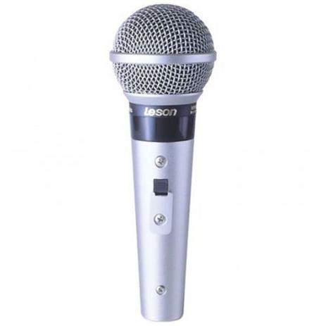 Microfone Leson SM 58 com Fio Prata Menor preço em Microfone Leson SM 58 com Fio Prata