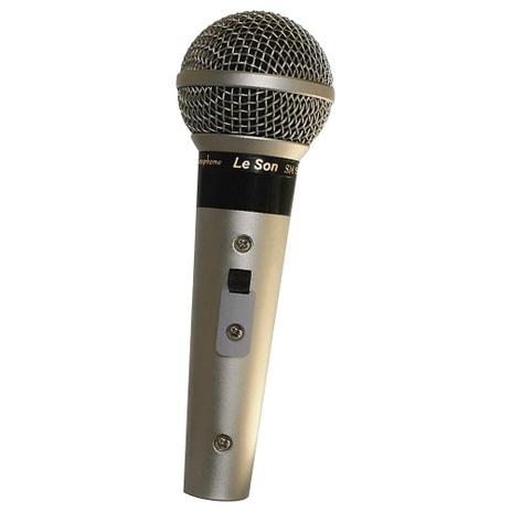 Microfone Leson Sm58 P4 Profissional Acompanha Cabo de 5 Metros Champanhe Menor preço em Microfone Leson Sm58 P4 Profissional Acompanha Cabo de 5 Metros Champanhe