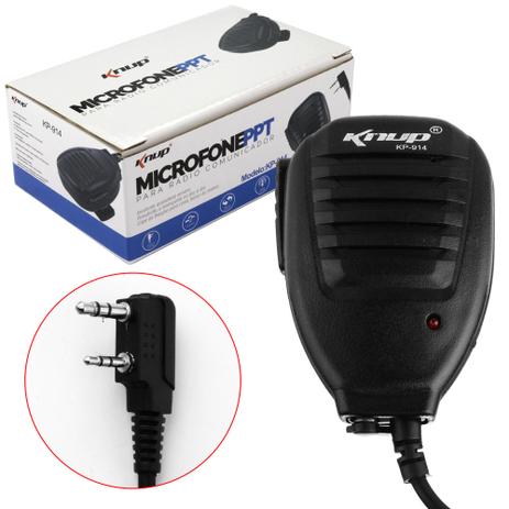 Microfone PPT para Radio Comunicador 50MW KP-914 KNUP - Vitrine é boa?