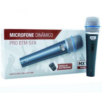 Microfone Profissional Dinâmico MXT BT57A + Cachimbo + Estojo + Cabo Menor preço em Microfone Profissional Dinâmico MXT BT57A + Cachimbo + Estojo + Cabo