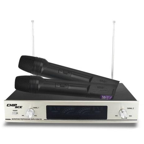 Microfone Profissional Duplo Sem Fio VHF SC 3771 CHIPSCE - Chip sce é boa?