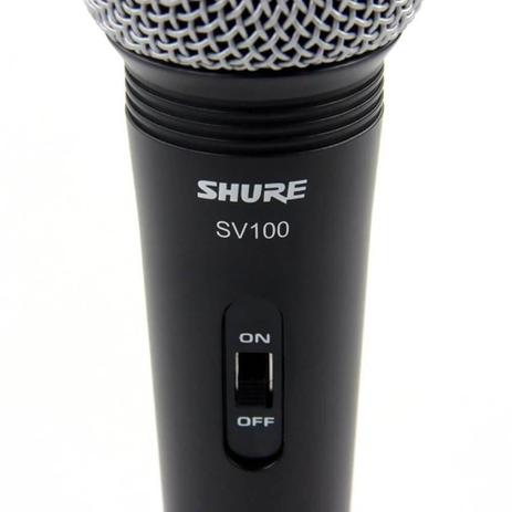 Microfone Profissional Shure SV100 com Cabo Menor preço em Microfone Profissional Shure SV100 com Cabo