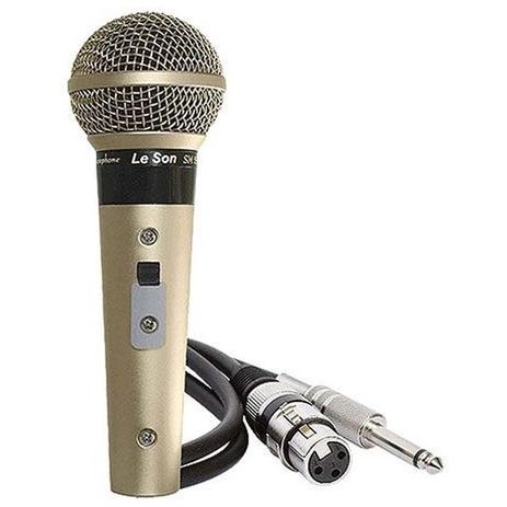 Microfone Profissional SM58 P4 Champanhe LESON. Menor preço em Microfone Profissional SM58 P4 Champanhe LESON.
