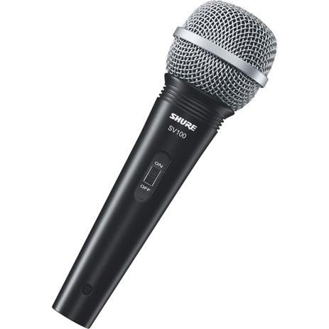 Microfone profissional vocal com fio sv100 com cabo 4,5 metros - Shure Menor preço em Microfone profissional vocal com fio sv100 com cabo 4,5 metros - Shure