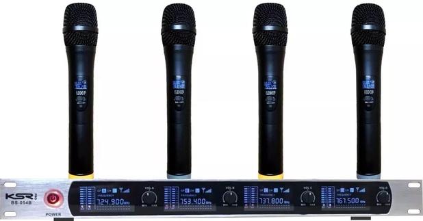 Microfone Sem Fio de Mão Quadruplo De Mão Ksr Pro Digital Bs054b2 é ruim? Microfone Sem Fio de Mão Quadruplo De Mão Ksr Pro Digital Bs054b2 é boa?