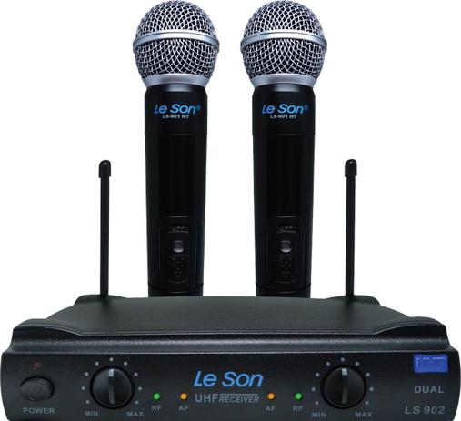 Microfone sem fio de mao uhf ls-902 ht/ht - Leson Menor preço em Microfone sem fio de mao uhf ls-902 ht/ht - Leson