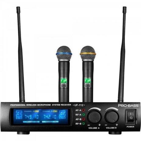 Microfone sem Fio Duplo de Mão UHF UF-112 PROBASS é ruim? Microfone sem Fio Duplo de Mão UHF UF-112 PROBASS é boa?