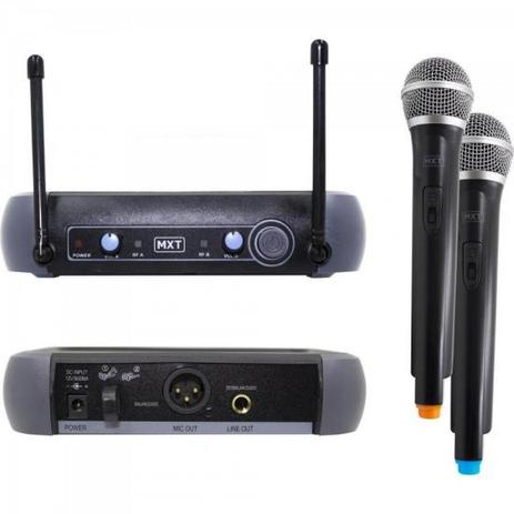 Microfone sem Fio Duplo UHF-202 687.6MHZ/695 MXT Menor preço em Microfone sem Fio Duplo UHF-202 687.6MHZ/695 MXT