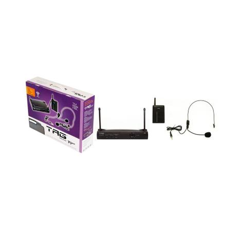 Microfone Sem Fio Headset UHF TAG SOUND TM559 HSL - AC1638 Menor preço em Microfone Sem Fio Headset UHF TAG SOUND TM559 HSL - AC1638