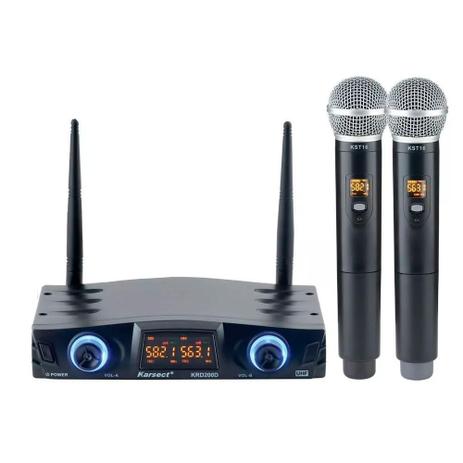 Microfone Sem Fio Karsect KRD200 DM Duplo Mão é boa?