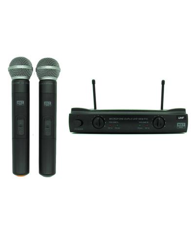Microfone sem Fio Profissional Duplo com Maleta Protetora - Mxt Menor preço em Microfone sem Fio Profissional Duplo com Maleta Protetora - Mxt