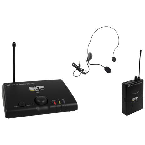 Microfone sem Fio Skp Frequência Uhf com Headset Mini-v Menor preço em Microfone sem Fio Skp Frequência Uhf com Headset Mini-v