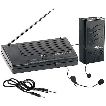 Microfone sem Fio Skp VHF855 Headset com Alcance 50 Metros em Espaço Aberto Menor preço em Microfone sem Fio Skp VHF855 Headset com Alcance 50 Metros em Espaço Aberto
