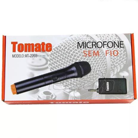 Microfone Sem Fio Tomate Mt-2203 Menor preço em Microfone Sem Fio Tomate Mt-2203