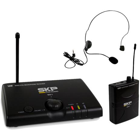 Microfone Sem Fio Uhf 10mw Headset Mini-v Preto Skp é boa?