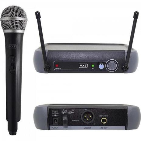 Microfone sem Fio UHF-202/R201 687.6MHZ Preto MXT Menor preço em Microfone sem Fio UHF-202/R201 687.6MHZ Preto MXT