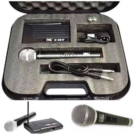 Microfone sem fio UHF U-8017 JWl - mão Menor preço em Microfone sem fio UHF U-8017 JWl - mão